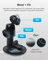 INSEETECH 5kg 360 Windshield Suction Mount for Backup Camera Monitor - Heavy-Duty Load Capacity, Metal Construction