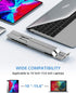 Adjustable Aluminum Laptop Stand, Foldable Portable Holder with Anti-Slip Silicone Pad for 10-15.6 Tablets