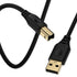 HUHUTa Printer Cable 6FT USB 2.0 Printer Cable USB-A to USB-B Cables, High