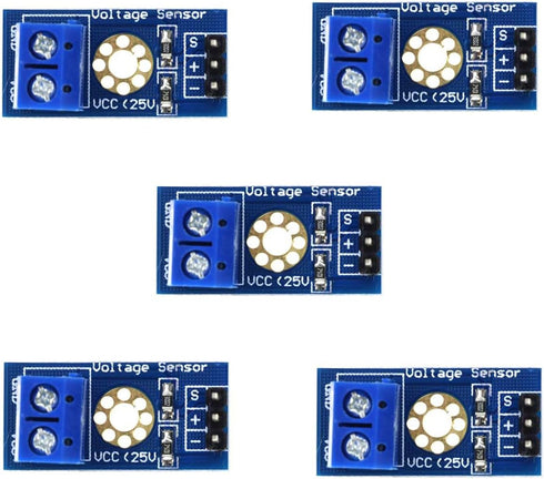 hiBCTR 5-Piece Set of Voltage Detection Modules. These DC 0-25V Voltage sensors are