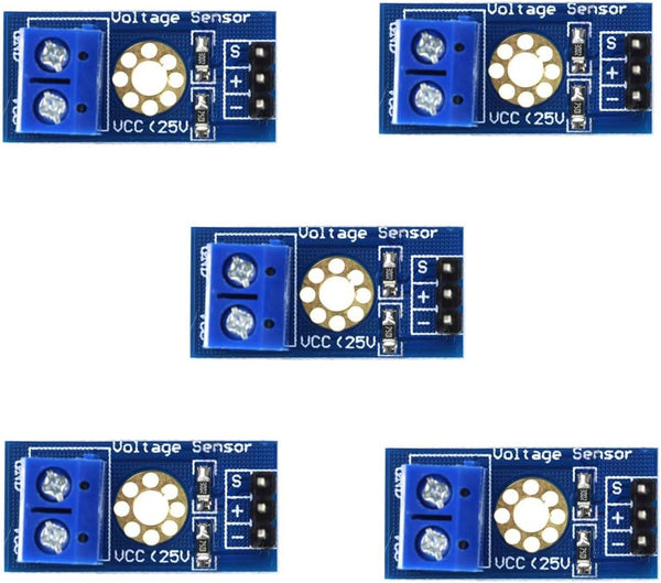 hiBCTR 5-Piece Set of Voltage Detection Modules. These DC 0-25V Voltage sensors are