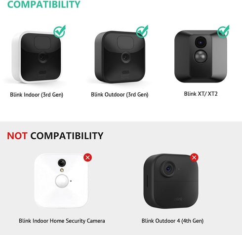 OLAIKE Weatherproof Mount for Blink Outdoor Cameras, Compatible with Gen 3, XT, and XT2 Models