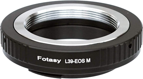 Fotasy M39 L39 39mm M1 M2 M3 M5 M6 M6 M10 M50 M100 M200 Leica Lens to Canon EF-M Mount Adapter, LTM Lense EFM EOS M