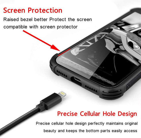 Military-Grade Protection Case for iPhone 6/6S, Anti-Scratch Shockproof Corners, Old Flag
