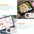 DIYEAH 3Pcs Cartoon Sleepy Bunny Cover Slide Privacy Protection for Tablets and Phones Ultra-Thin Webcam Cute Design