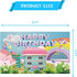YTHKJS 5 3FT * Rainbow Dollhouse Birthday Party Backdrop Decorations,Rainbow Dollhouse Theme Party Supplies