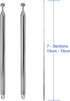 BINGFU 7 74cm (2-Pack) Sections Telescopic AM FM Antenna Portable Radio Antenna Replacement Compatible with Indoor
