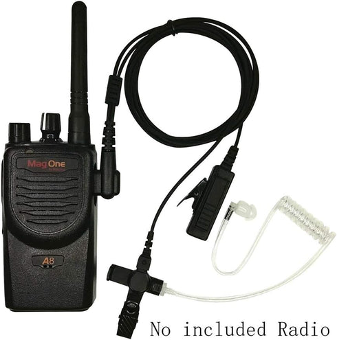 Earpieces for Motorola Walkie Talkies, 2 Pin Acoustic Tube Headset with Mic for CP200 GP2000 XU1100
