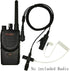 Earpieces for Motorola Walkie Talkies, 2 Pin Acoustic Tube Headset with Mic for CP200 GP2000 XU1100