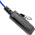 Walkie Talkie Earpiece Acoustic Tube Headset with Mic for CP100, CP185, CP200d, Blue