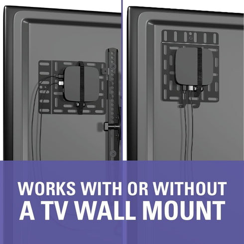 Sanus SASP1-B1 Streaming Media Player Mounting Bracket Hides Most Small Devices Up to 3 lbs. Behind Your TV - Apple TV