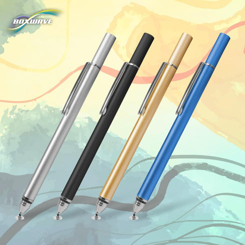 BoxWave FineTouch Capacitive Stylus Pen Compatible with Lenovo C330 Convertible 2-in-1 Chromebook (Jet Black)
