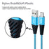 Micro USB Cable 6FT 4-Pack - Phone Charger Android Nylon Braided Fast Charging Compatible with Samsung Galaxy