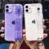 Omorro Bling Girly Case for iPhone 12 Pro Max - Glitter Candy Color Crystal Clear Cover with Adjustable Hand Finger
