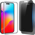 iPhone 15 Pro Max Privacy Screen Protector 6.7" - Anti Spy, Anti Blue Light, HD Tempered Glass, Easy Install, Case