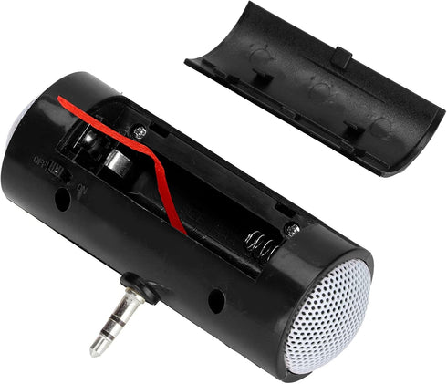Mini Speaker, 3.5mm Jack Portable Stereo Speaker for MP3 Music Player, Tablets, Laptops, PCs, MP4 (Black)