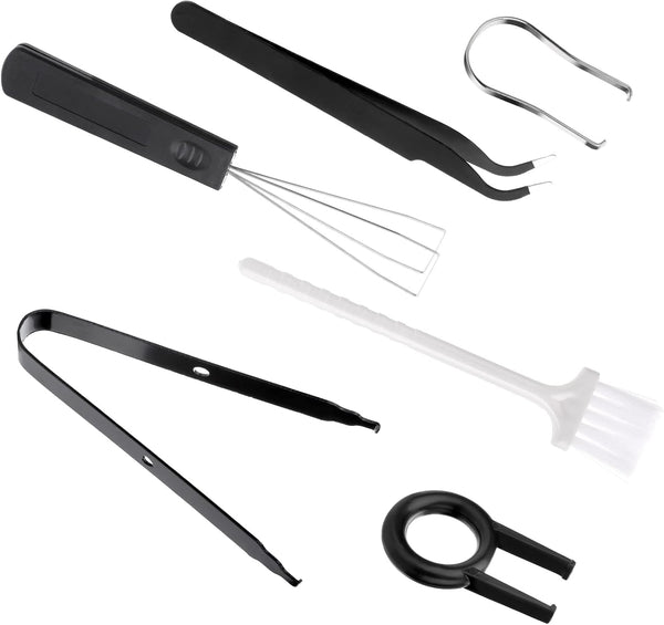Keycap Remover Tools Kit, 6 Pieces Keycap Switch Puller, Keyboard Cleaning Set, Key Caps Removal Tool for Mechanical