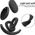 3 in 1 Silicone Case Cover for Apple Airpods Max, Anti-Scratch Ear Pad and Headband Cover (Black)