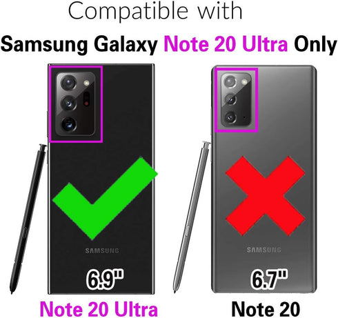 Asuwish Phone Case for Samsung Galaxy Note 20 Ultra 5G Wallet Cover with Screen Protector and Zipper Card Holder Slot Stand Leather Note20 Plus Notes 20Ultra Note20+ U + 20+ Not Women Men Purple