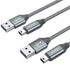 JXMOX Mini USB Cable 3.3ft (2 Pack) - USB 2.0 Type A Male to Mini B for Hero 3+, PS3, Cameras, Dash Cams, MP3, Garmin