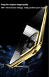 Case for iPhone 13 Pro Max with Screen and Camera Protector, Double Tempered Glass and Metal Frame Magnetic Cover - Blue