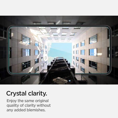 Spigen Glas.tR EZ Fit Tempered Glass Screen Protector for Galaxy S22 - Case Friendly - 2 Pack