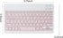 Ultra-Slim Rechargeable Bluetooth Keyboard, Portable Compact Wireless Keyboard for Android Windows Samsung Galaxy Tab