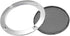 uxcell Speaker Grill Cover 3 Inch, 95mm Mesh Decorative Circle Subwoofer Guard Protector, Black and Silver 2pcs