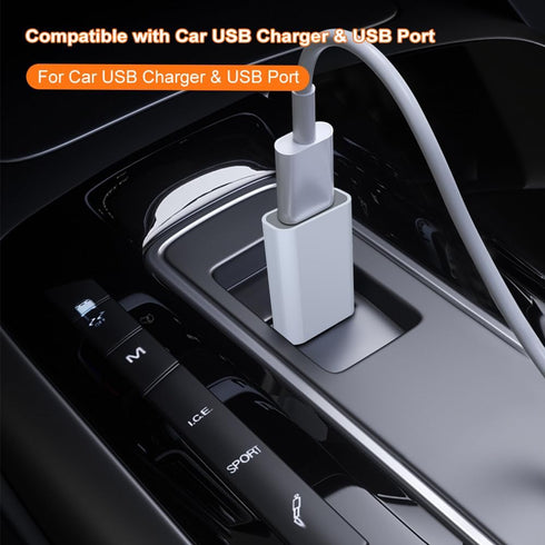USB to USB C Adapter USB-C Female to USB Male Compatible with Apple MagSafe Watch 7/8/9/SE, iPhone 15, iPad, Galaxy