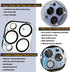 2 Pack 13 10 Camera Lens Protector Compatible for iPhone Pro/Max, Aluminum Alloy Metal & H Tempered Glass
