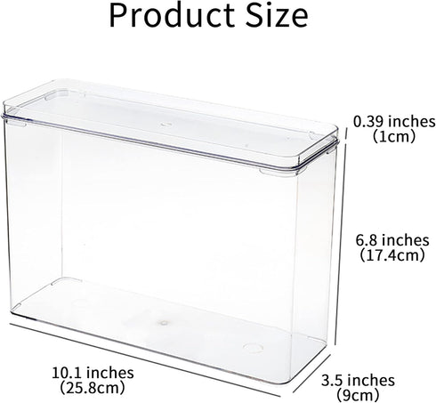 Cell Phone Case Storage Box, Multifunctional Plastic Organizer with Lid for Basic Cases, Clear Storage Holder for Desk,