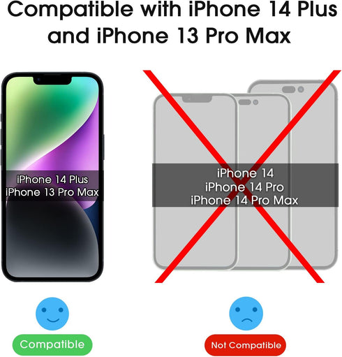 amFilm Screen Protector OneTouch for iPhone 14 Plus 6.7" 2022 iPhone 13 Pro Max 6.7" 2021 with Easy Installation Kit, Full Coverage Case Friendly, Tempered Glass, 2 Pack