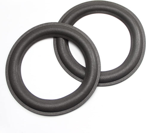 Fielect 2Pcs 6.5inch Foam Speaker Edge Replacement Kit for Subwoofer Surround Rings, Black