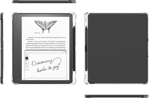 KEEXYICC 10.2" (2024 2022 Clear Case Compatible with Kindle Scribe Release/ Release) Skin Cover with Pen Holder