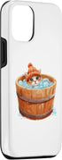 iPhone 14 Pro Cute Cat Ice Bathing Healthy Hobby Case