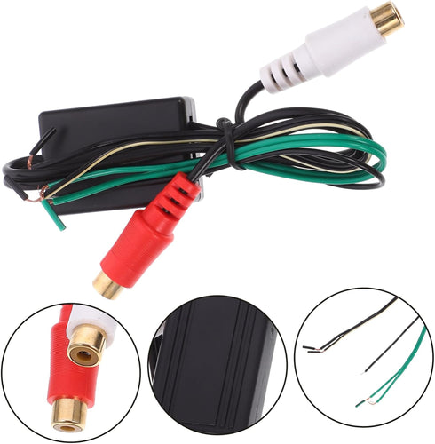 GLEAVI Audio Adapter Cable Speaker Wire to RCA Adapter for Car Audio Speaker Cable, RCA Cord, Amplifier RCA Converter