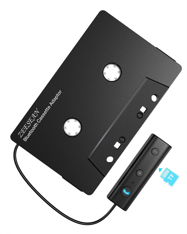 Car Bluetooth 5.1 Cassette Adapter, Wireless Cassette Aux Adapter, Support TF Card, Car Audio Bluetooth Receiver for