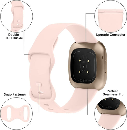 SKG V7 Pro Band Compatible, Lamshaw Soft Silicone Sport Replacement Straps for SKG V7 Pro/ID208BT 1.7" Smart Watch