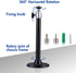 Yizerel 2 Pack Set, 360 3 Mini Ceiling Projector Mount Adjustable Drop Ceiling Wall Projector Mounts Tubes with Degrees