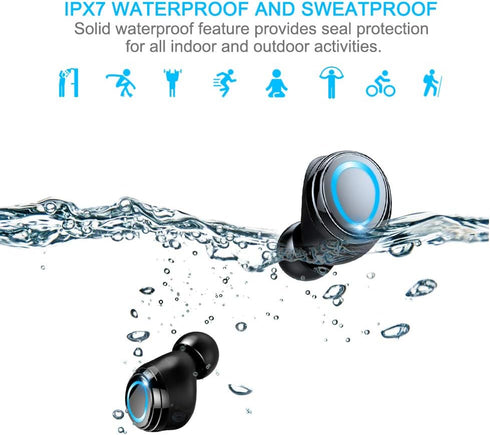 Motast Wireless Earbuds, Bluetooth 5.3, 140H Playtime, HD Stereo Noise Cancelling Earphones with USB-C Charging Case