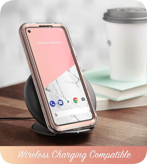 i-Blason Cosmo Series Slim Protective Case for Google Pixel 4a (5.8 inch, 2020), Stylish with Built-in Screen Protector