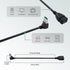 Antrader USB 3.0 Right Angle 90 Degree Extension Cable Male to Female Converter Data Adapter Cord (2 Pairs)