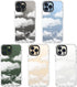 MOSNOVO Case for iPhone 13 Pro Max, Clear TPU Bumper Cover, Military-Grade Drop Protection, Anti Peel Off Tech, Cloud
