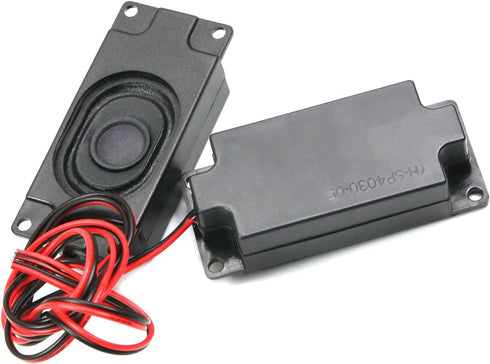Heyiarbeit 4Ohm 3W Internal Magnet Speaker - 2Pcs Mini Loudspeaker with Wire and 4 Pin Terminal for DIY