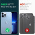 MGQILING iPhone 13 Pro Max Magnetic Glitter Case, Luxury Plating Bling Clear Phone Case with Camera Protector
