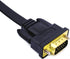 DTech 5M Ultra Thin Flat VGA Cable, 15 Pin Male to Male Connector, 16 Feet, Black