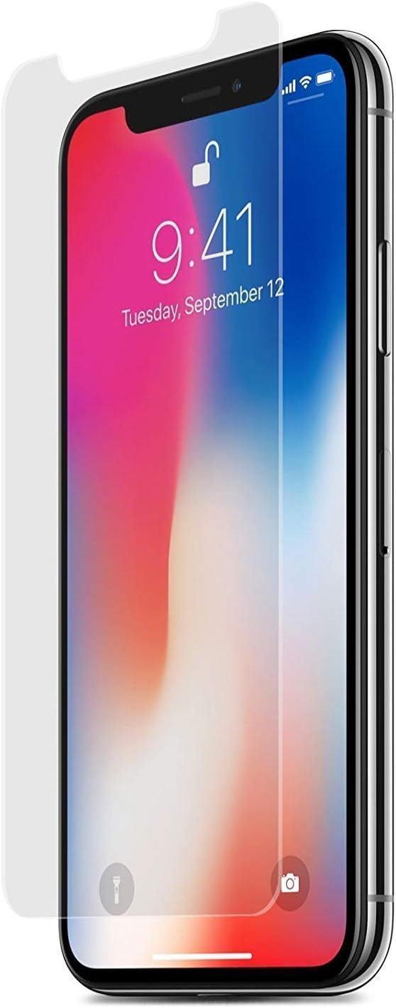 PureGear HD Clear Tempered Glass Screen Protector for iPhone Xs/X with Self Alignment Tray, Touch Sensitive