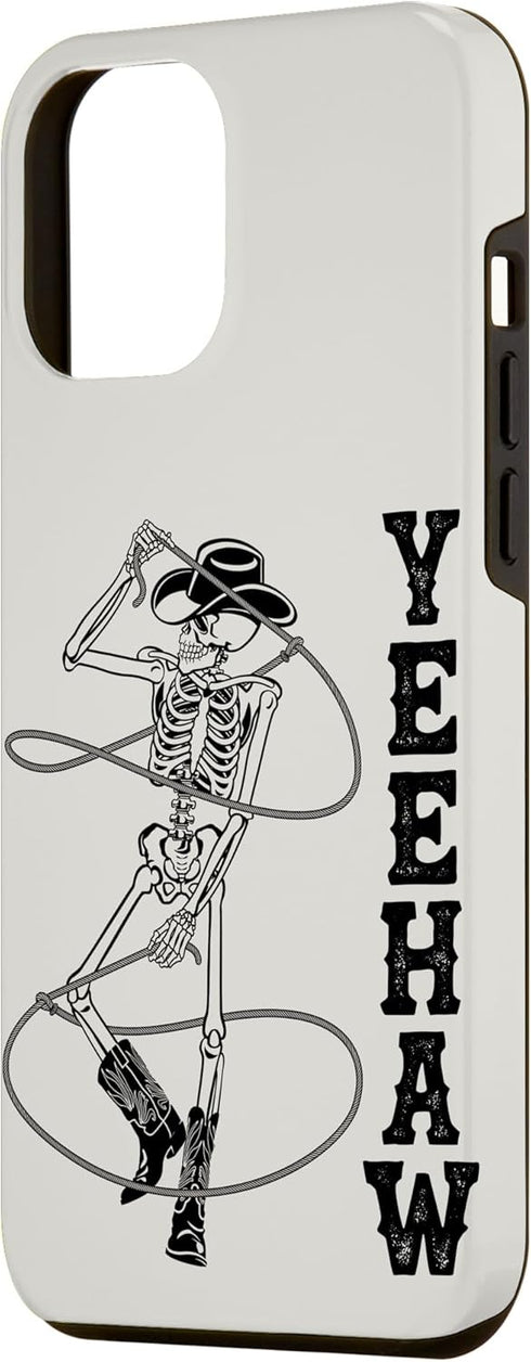 iPhone 14 Plus Case Western Cowboy Skeleton Yeehaw Rodeo Southern Country Music
