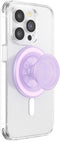 PopSockets Clear Opalescent Phone Grip Compatible with MagSafe, Adapter Ring Included, Phone Holder, Wireless Charging