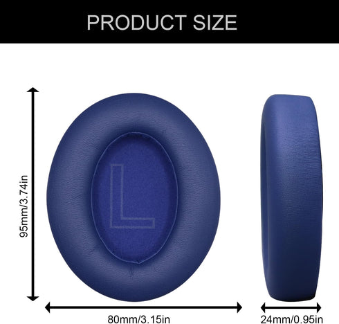 Replacement Ear Pads Cushions for Anker Soundcore Life Q20 Headphones,Soundcore Life Q20 Earpads with Comfortable Memory Foam & Protein Leather-Blue